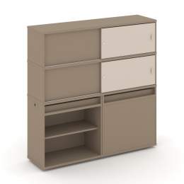 Набор 22 Тумба двойная с надставкой ES.NB.2V-22